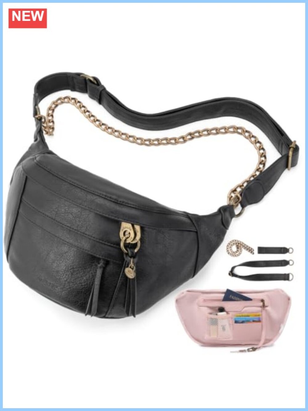 Large Vegan Suede Crossbody Bag RFID Anti Theft Travel Sling